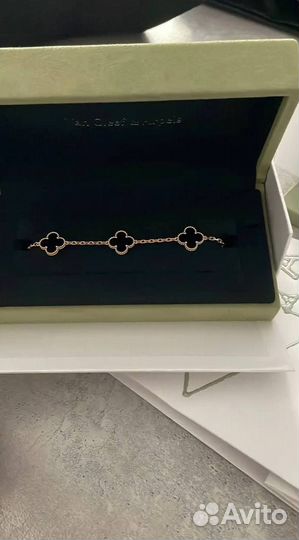 Van Cleef & Arpels Черный Браслет Желтое Золото