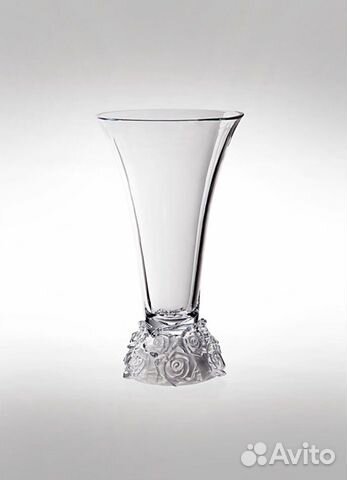 2 вазы в стиле Lalique, Чехия, хрусталь, 35 см