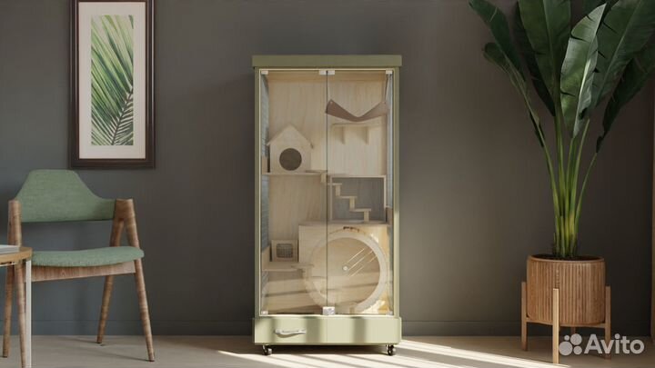 Клетка Витрина для шиншиллы дегу белки хорька P6