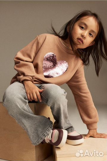 Свитшот на флисе H&M