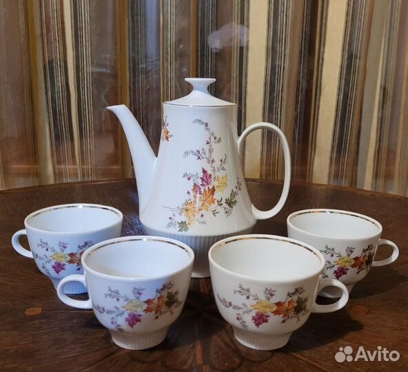 Кофейник и чашки ГДР