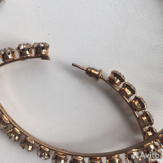 Серьги-кольца крупные