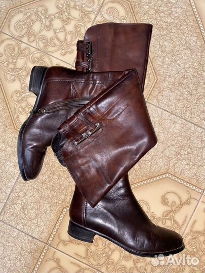 Сапоги ботфорты зимние натуральная кожа