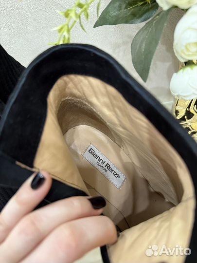 Ботильоны gianni renzi couture черные