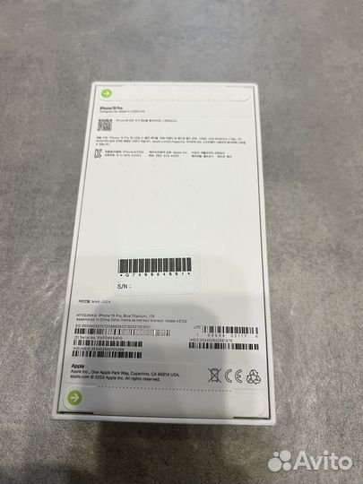 iPhone 15 pro 1TB Blue Titanium sim+esim