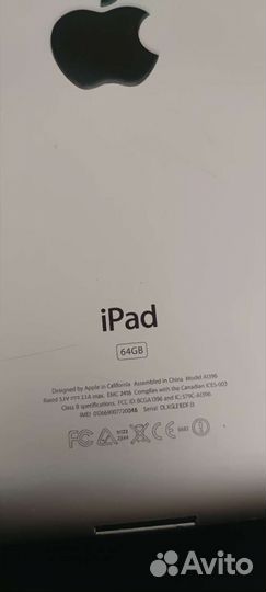 iPad 2 а1396 64gb