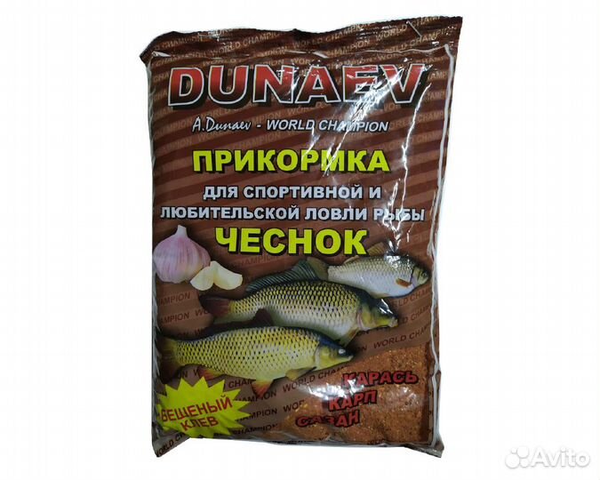 Прикормка dunaev бюджет чеснок 0,9кг