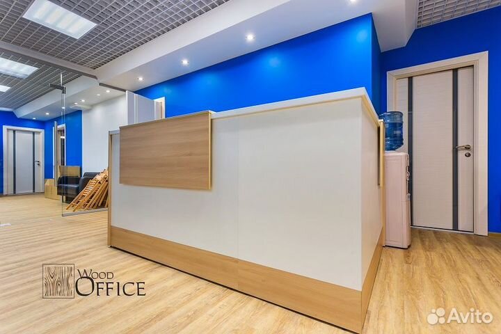 Стойка ресепшен Style Акация Лорка + белый