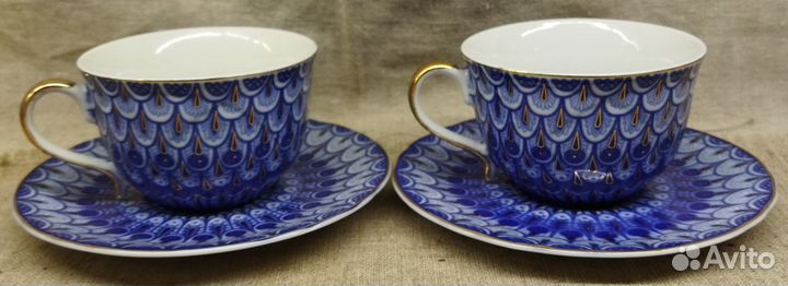 Чайные пары Незабудка. Английский фарфор
