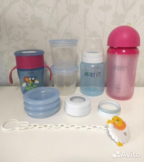 Бутылочка поильник молокоотсос Avent