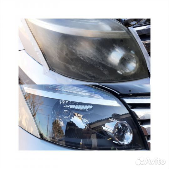 Полировка фар химическая