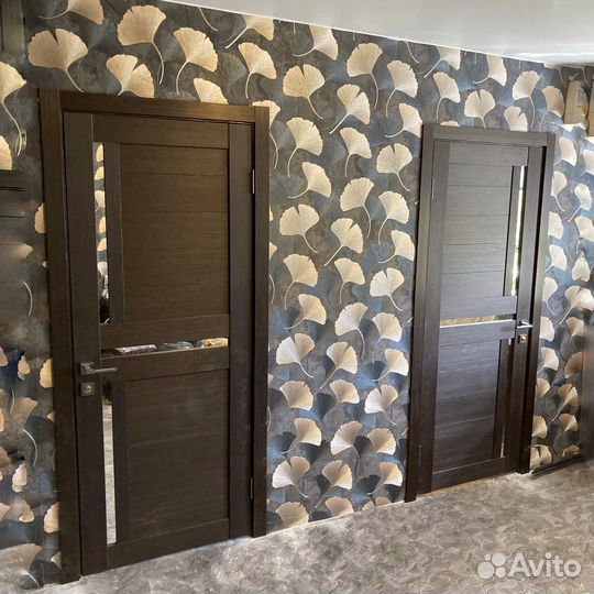 Двери межкомнатные новые темные