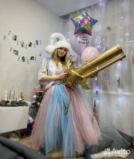 Пушка для снежной дискотеки/ конфетти