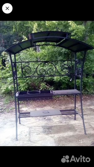 Мангал с крышей