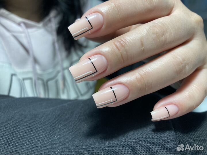Гель-лак, наращивание ногтей, маникюр