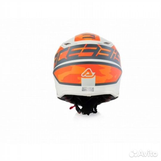 Детский мотошлем Acerbis steel orange/grey, S