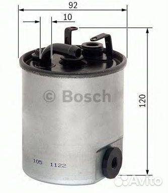 Фильтр топливный bosch F026402003 mercedes-benz sp