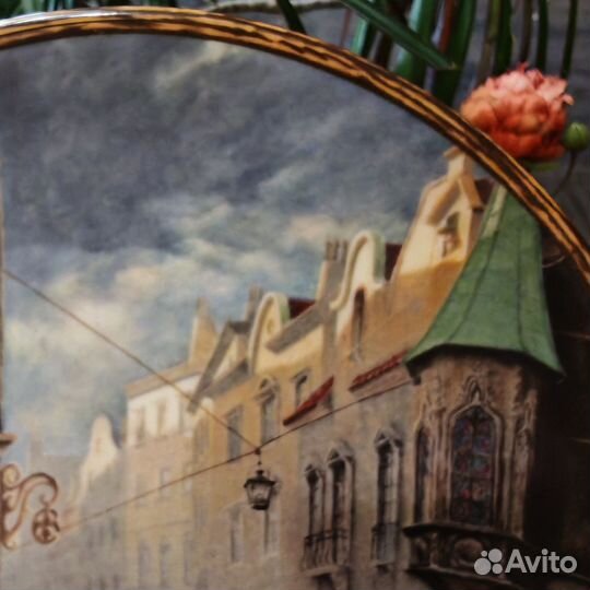 Антиквариат из Европы. Декоративная тарелка 1978г