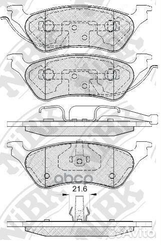 Колодки тормозные дисковые задние NiBK PN0309