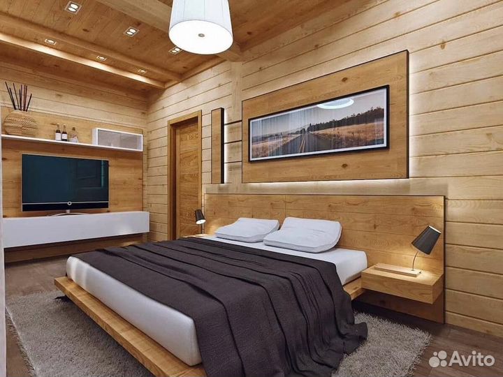 Имитация бруса лиственница