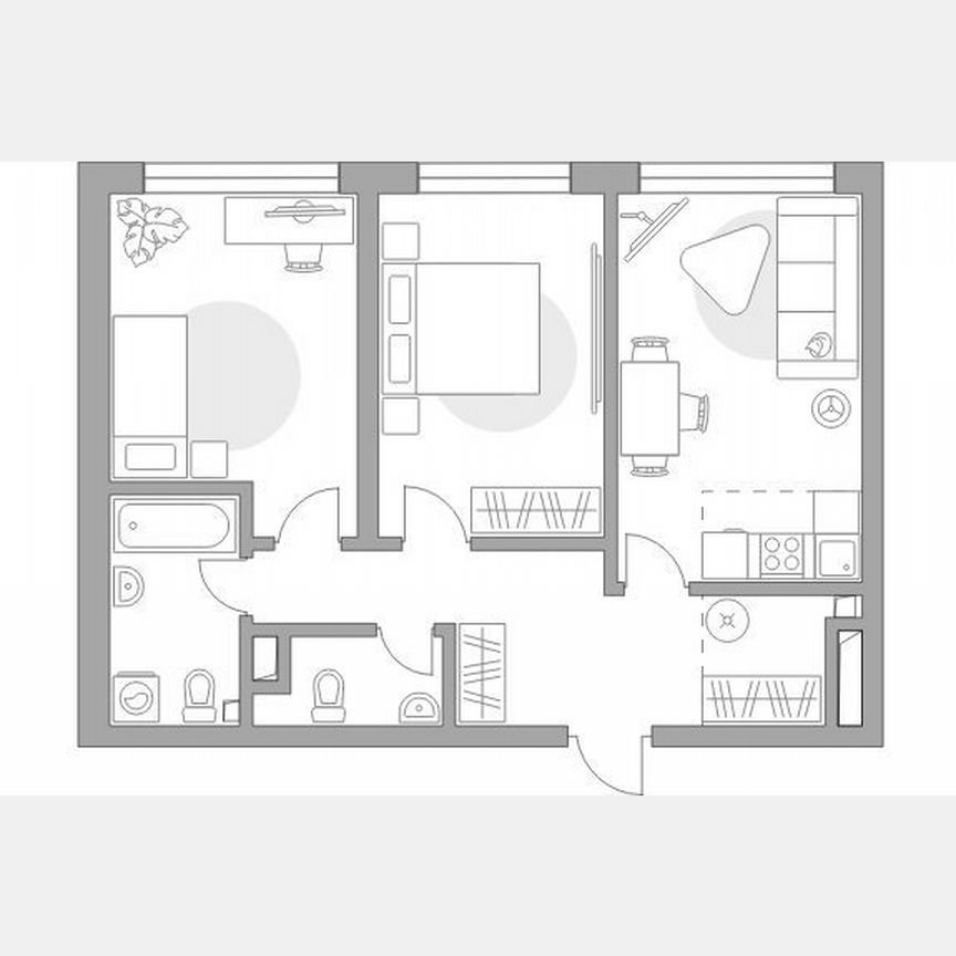 2-к. квартира, 62,4 м², 19/32 эт.