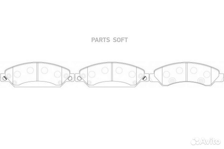 Nibk PN0400 Колодки тормозные дисковые