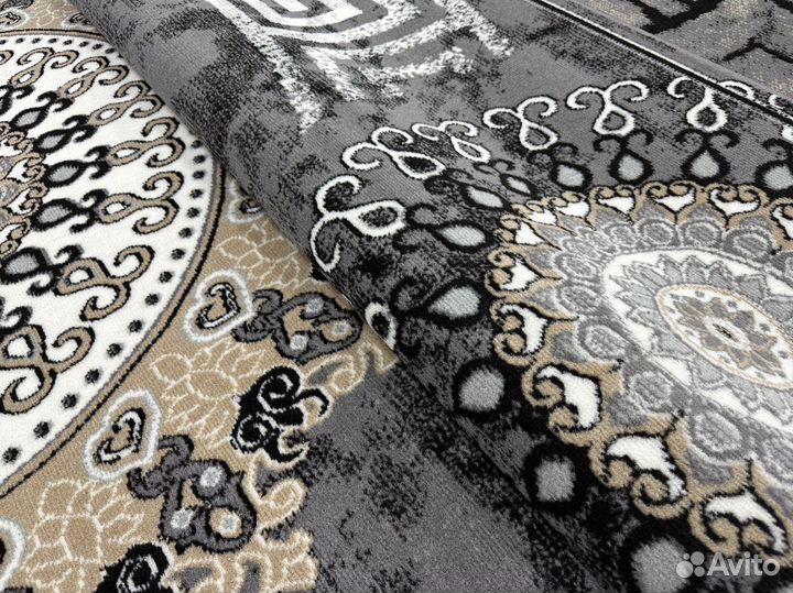 Ковер 240*340 новый, серый