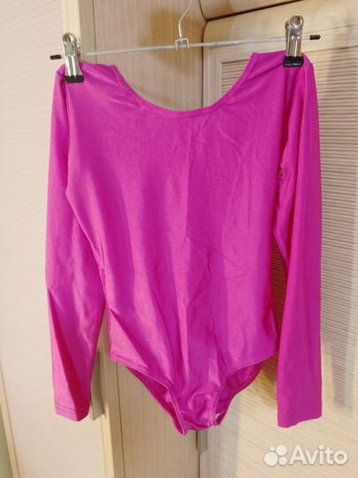 Гимнастический купальник розовый