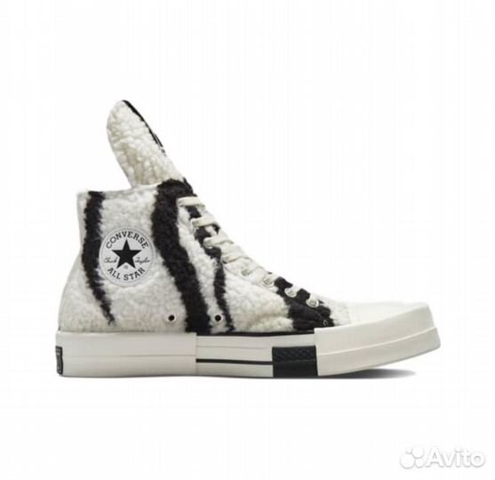 Кеды Converse x Rick Owens Drkshdw Zebra оригинал