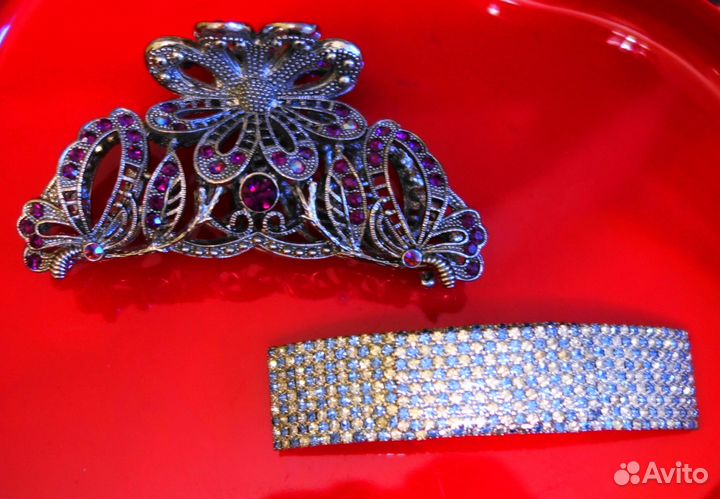 Накладной воротничок. Заколка для волос