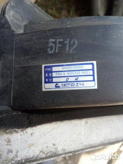 Диффузор радиатора Ssangyong Musso