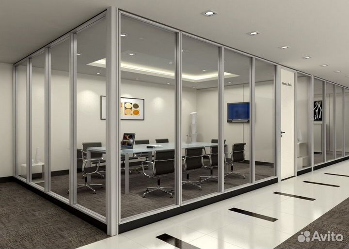 Монтаж офисных перегородок