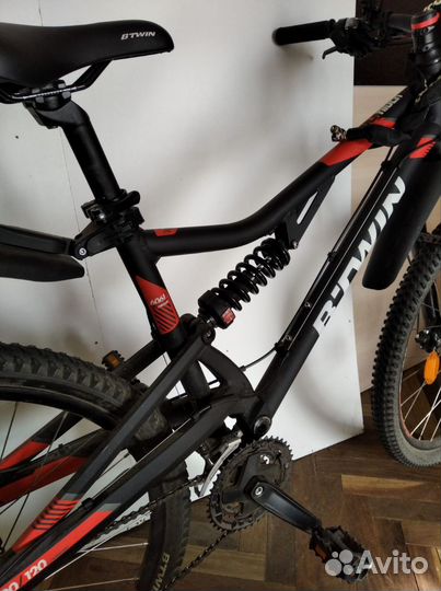 Горный велосипед btwin ST520S двухподвес