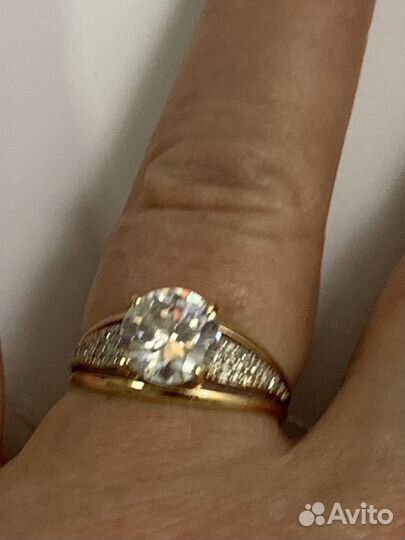 Золотое кольцо бу