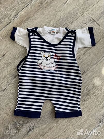 Новый костюм Майка и комбенизон на 6 месяцев, баса