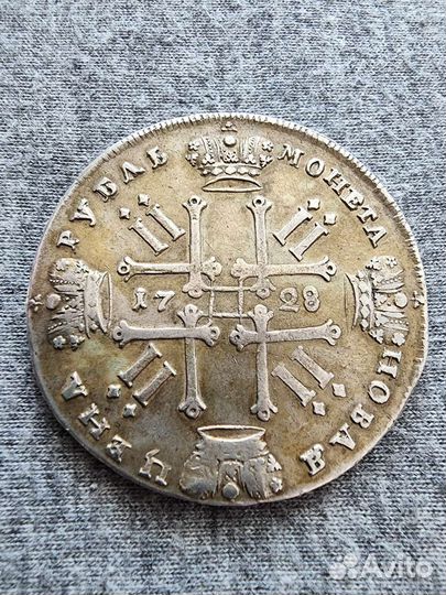 Рубль 1728г. Редкий
