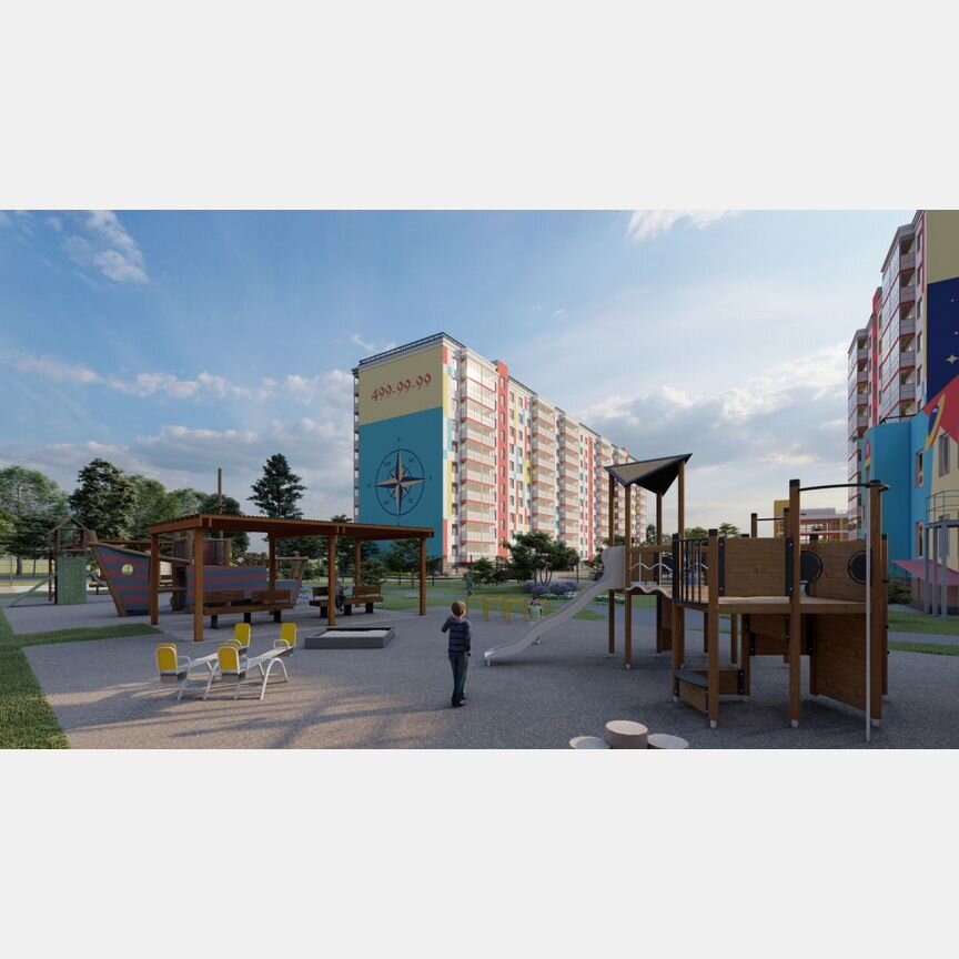 1-к. квартира, 59,1 м², 9/10 эт.