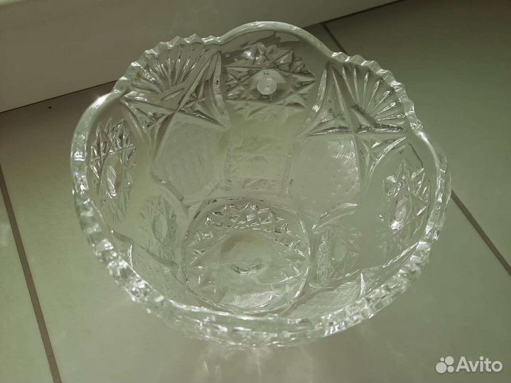 Салатница салатник хрустальный советский СССР