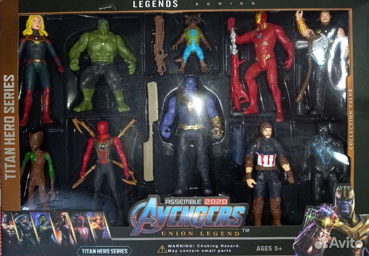 Супер Герои Мстители Марвел набор