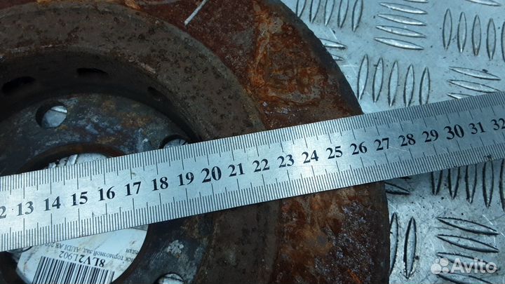 Диск тормозной задний Audi A8 D2/4D рест. 2001