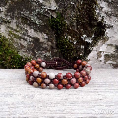 Браслет из яшмы натуральной