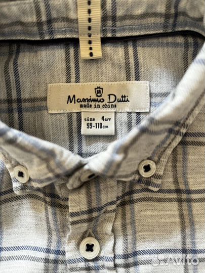 Рубашка фланелевая Massimo Dutti