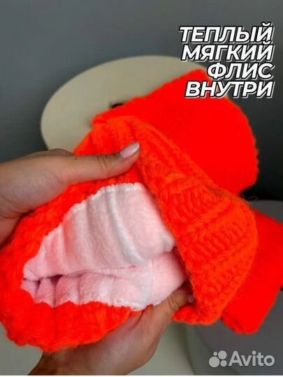 Комплект шапка и снуд, новый