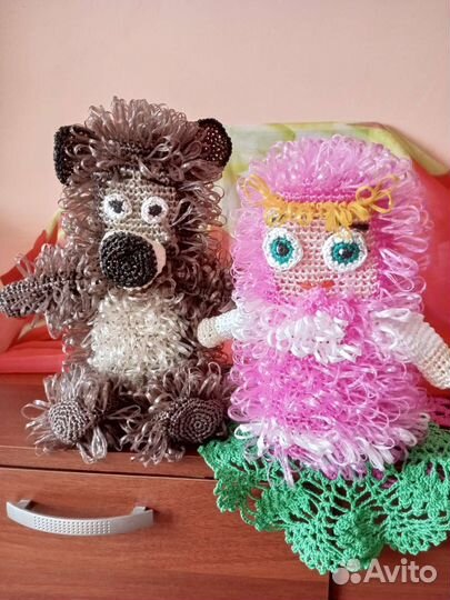 Мишка-мочалка на руку