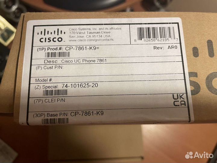 IP-телефон Cisco CP-7861-K9