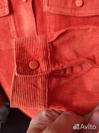 Вельветовая рубашка для девочки р. 152