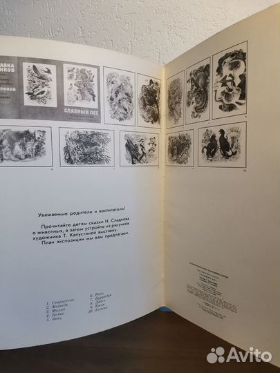 Книга для детей набор картин Славный лес