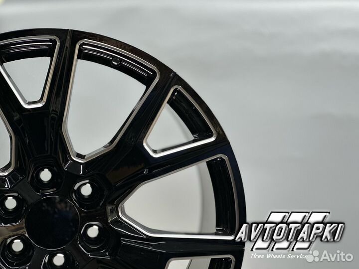 Диски на cadillac r22 6x139,7 black polish 358