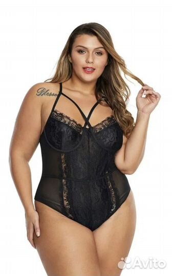 Кружевной прозрачный боди