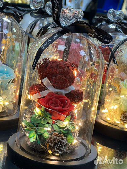 Мишки в колбе на подарок девушке